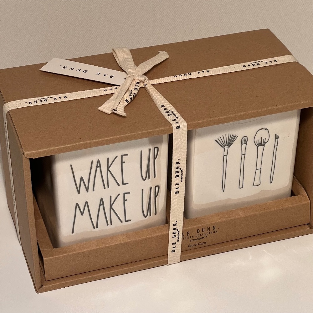 Rae Dunn Ceramic Brush Holder Cups for Makeup